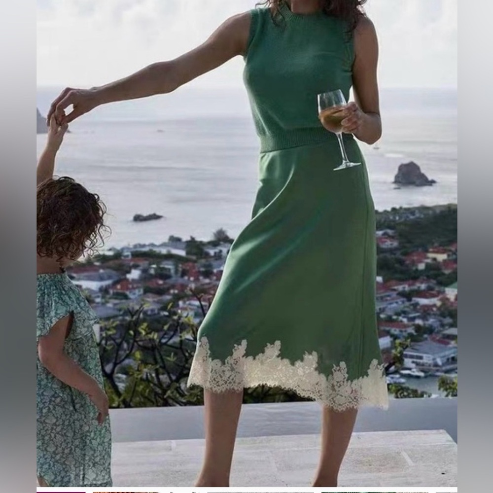 NWT Doen Elowena Skirt (M / Peridot)